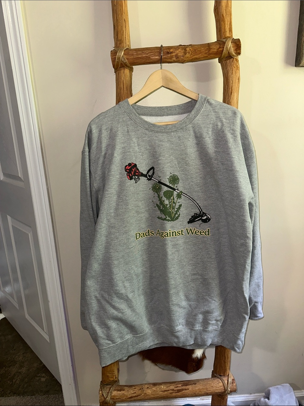Dads Against Weed Funny Crew Neck Sweatshirt